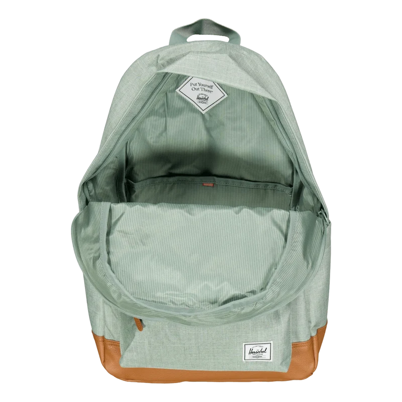 Herschel Heritage Backpack Iceberg Green Crosshatch/natur
