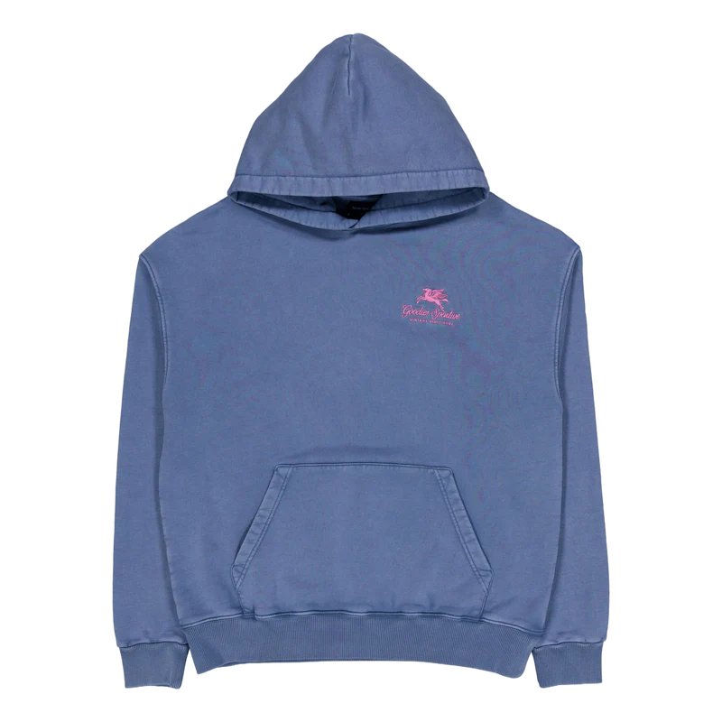 550g Washed Premium Hoodie Blue/pink