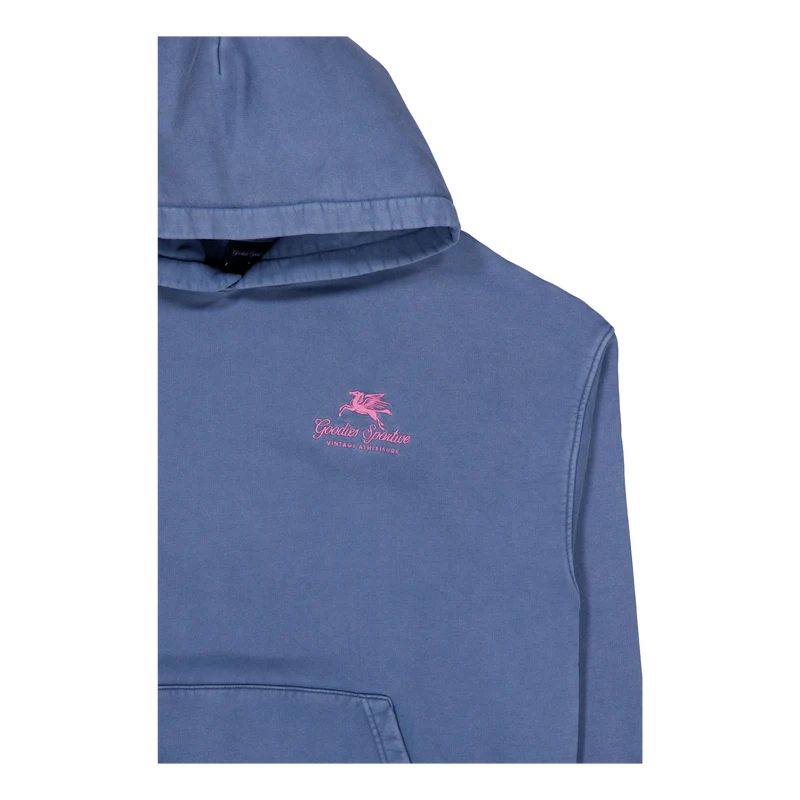 550g Washed Premium Hoodie Blue/pink