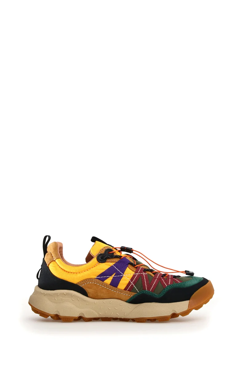 Iwano 2 Uni Suede/Nylon black cognac yellow