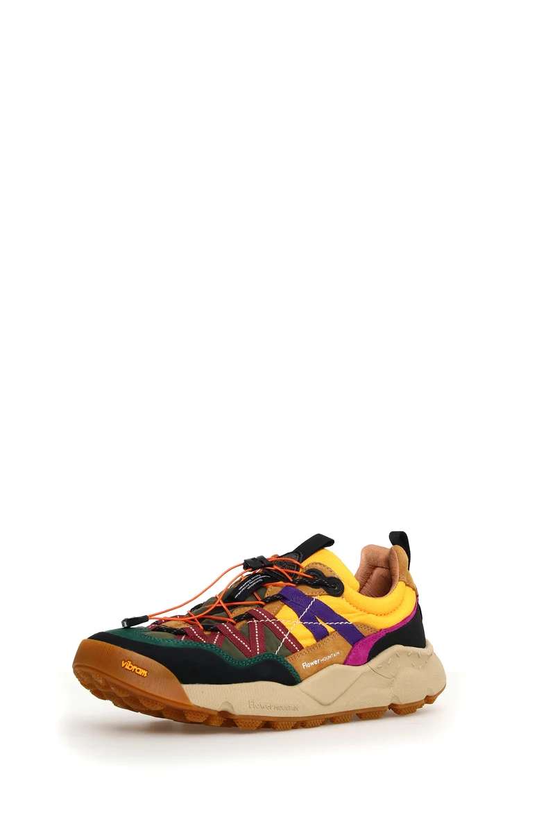Iwano 2 Uni Suede/Nylon black cognac yellow
