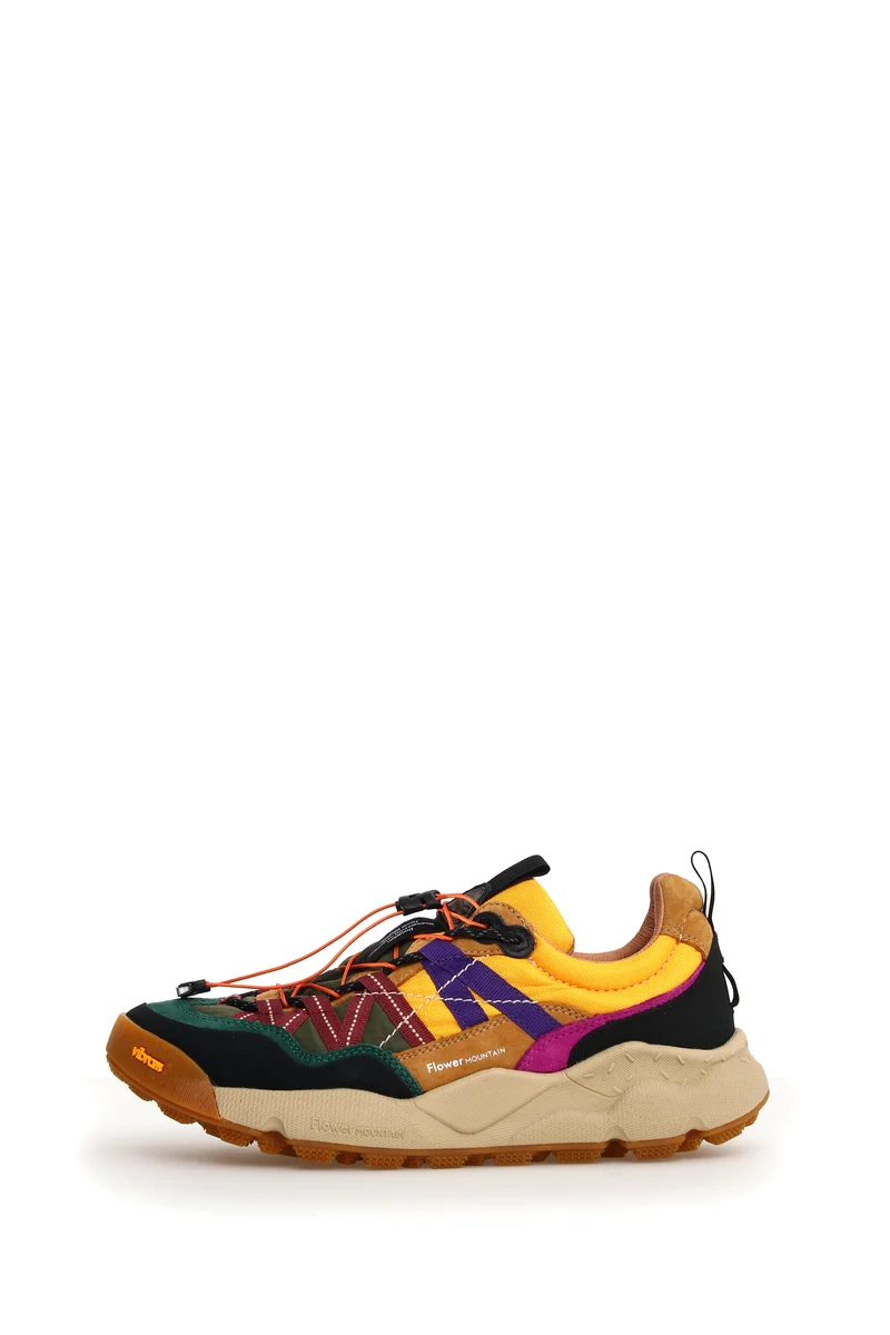 Iwano 2 Uni Suede/Nylon black cognac yellow