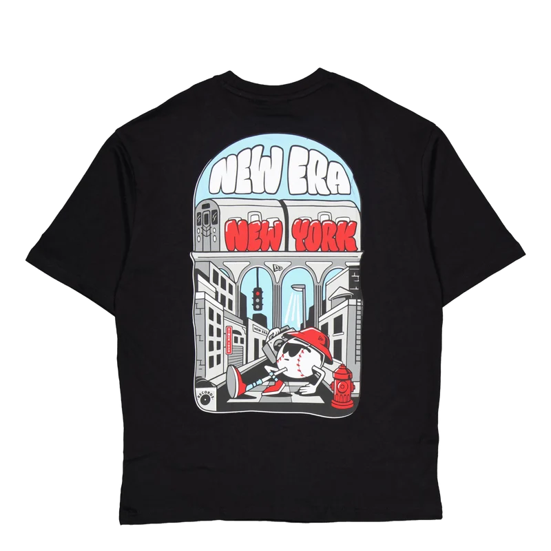 Ne City Graphic Os Tee Newera Blkwhi