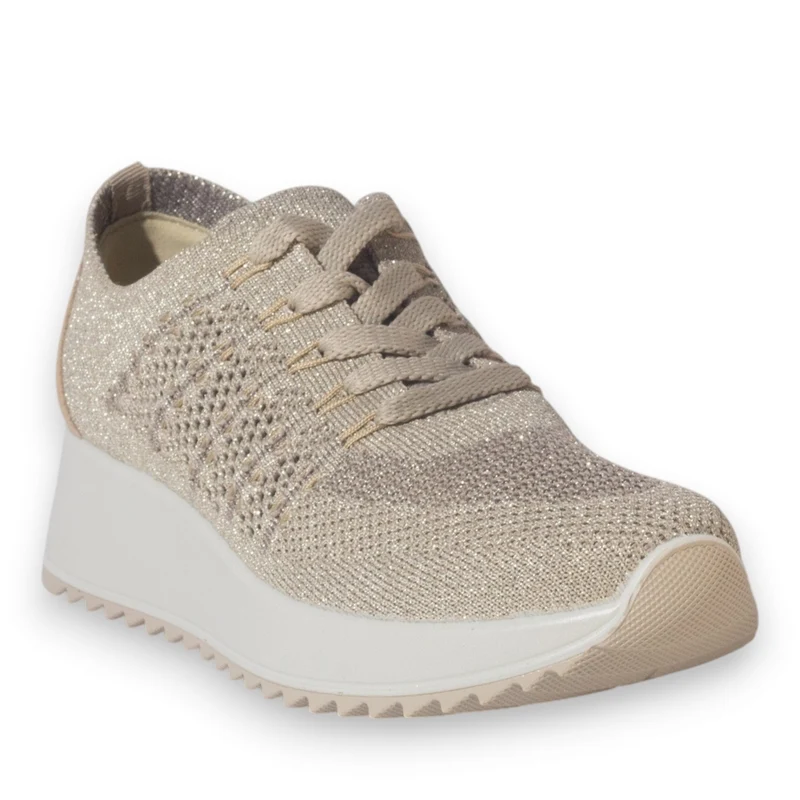 Italian Women Cafe Cloth Shoes #5342