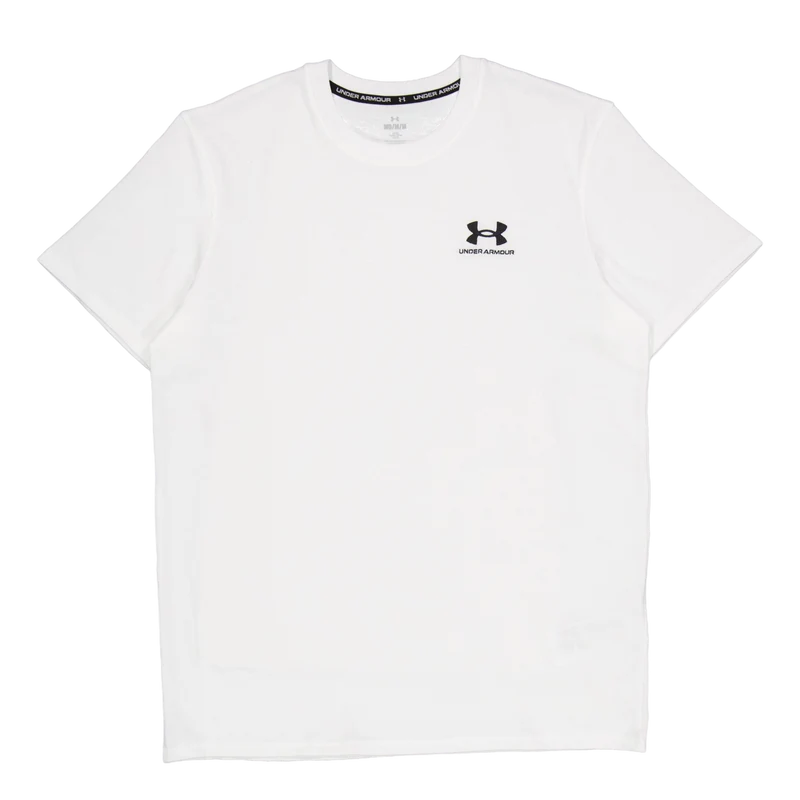 Ua M Logo Emb Heavyweight Ss White