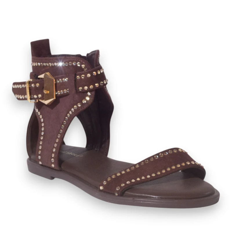 Europeon Union Women Brown Chamois Sandal #5322