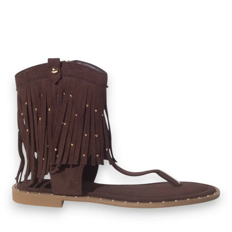 Europeon Union Women Brown Chamois Sandal #5317