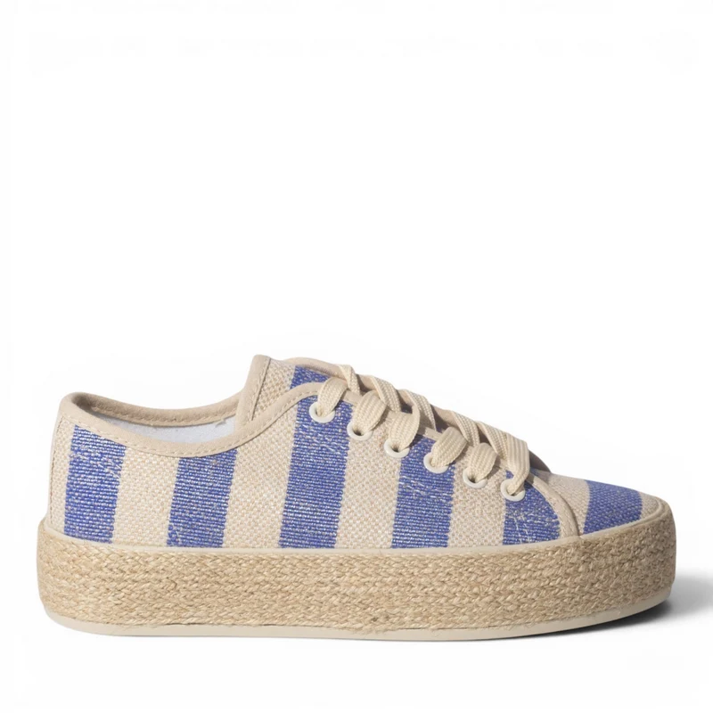 Europeon Union Women Blue Cloth Shoes #5036