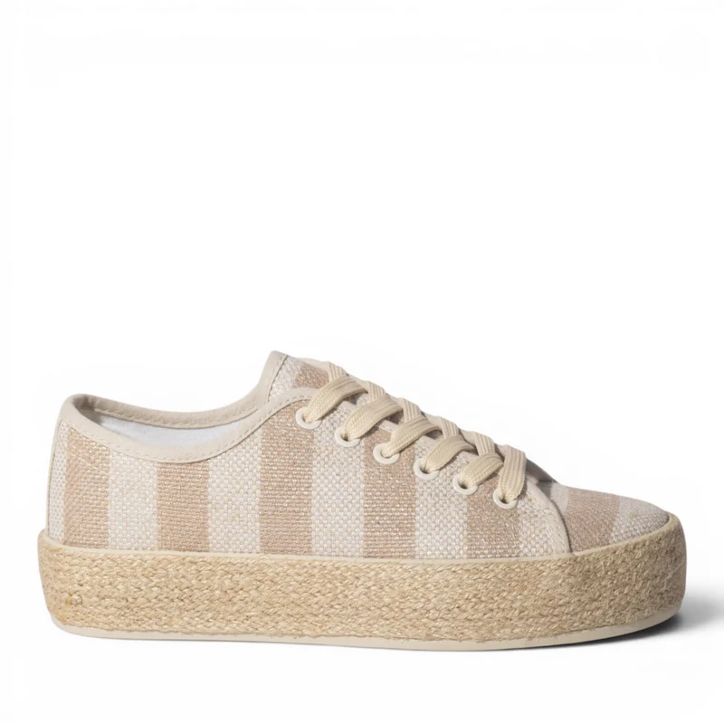 Europeon Union Women Beige Cloth Shoes #5035