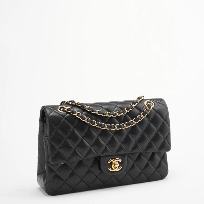 Chanel Classic Double Flap Bag Schwarz Medium