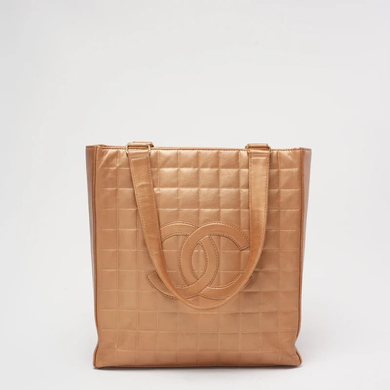 Chanel CC Metallic Golden Vintage Tragetasche