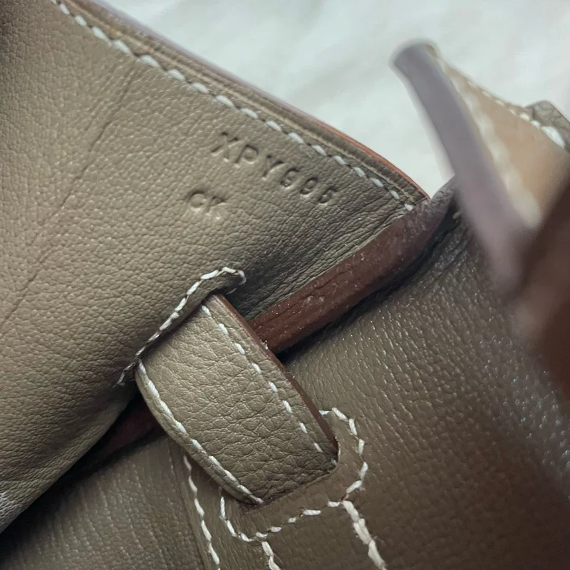 Hermes Birkin 30 cm Sellier Tasche Etoupe Togo Leder