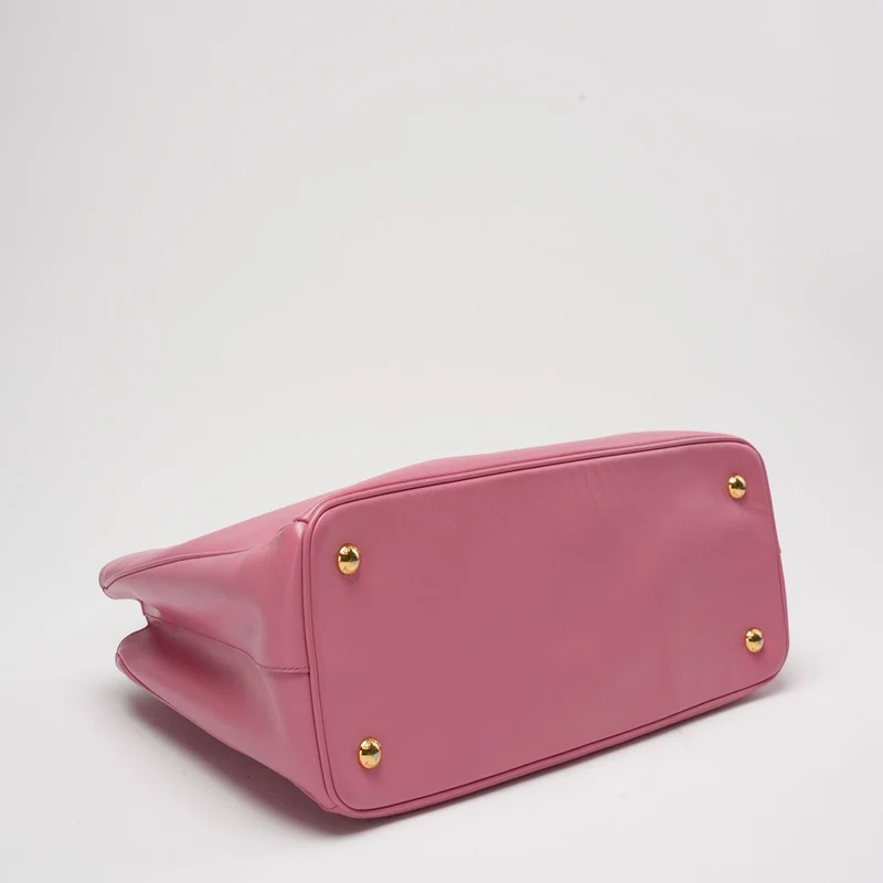 Prada Pink Galleria Einkaufstasche aus Saffiano-Leder