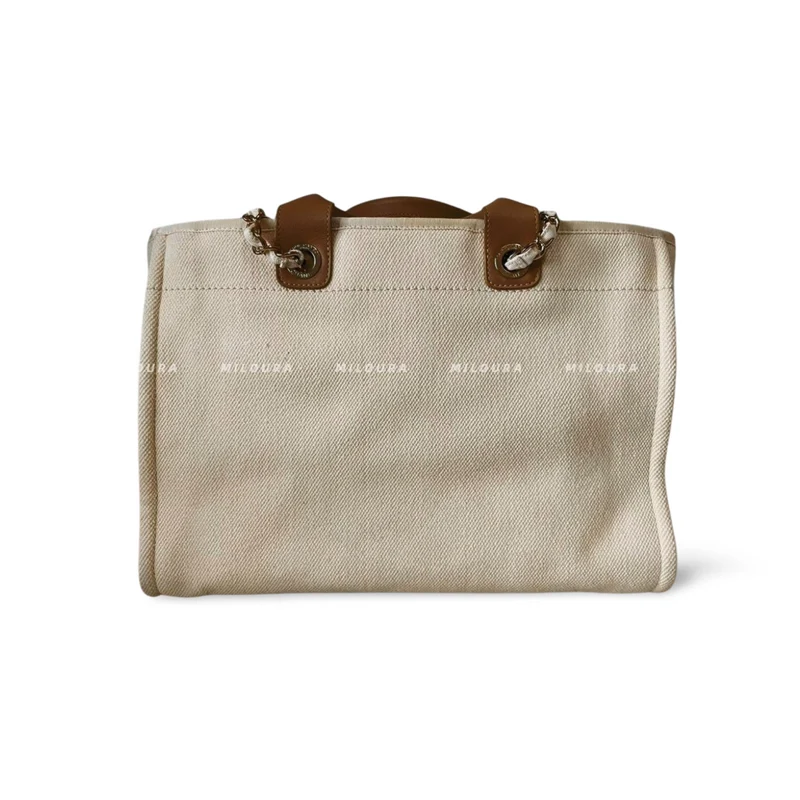 Chanel Deauville Perlen Einkaufstasche