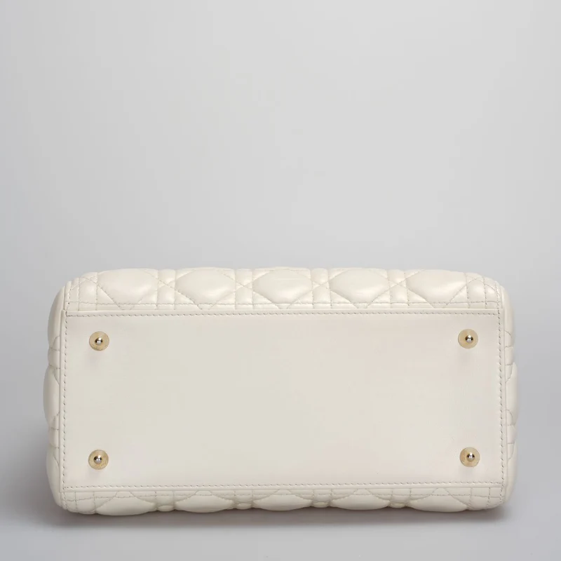 Christian Dior Lady Dior Tasche Weiß Mittel 2017