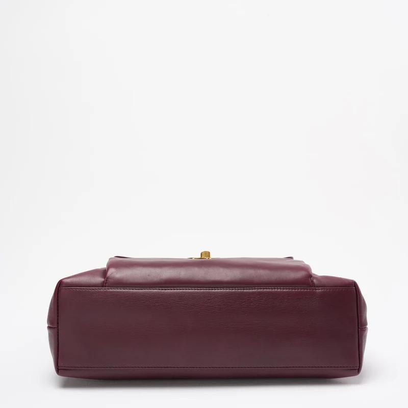 Chanel Vintage Timeless Tote Burgunderrot