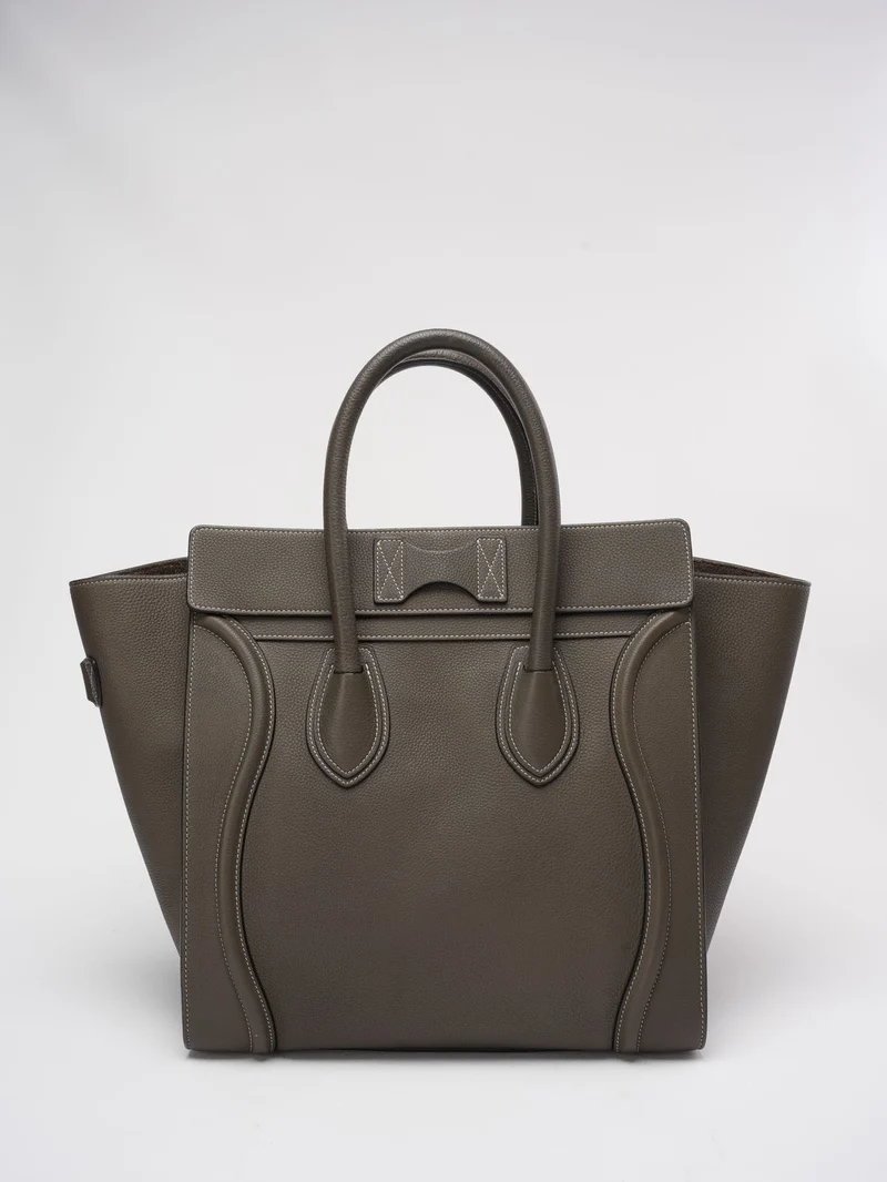 Céline Klassische Gepäckhandtasche Grau