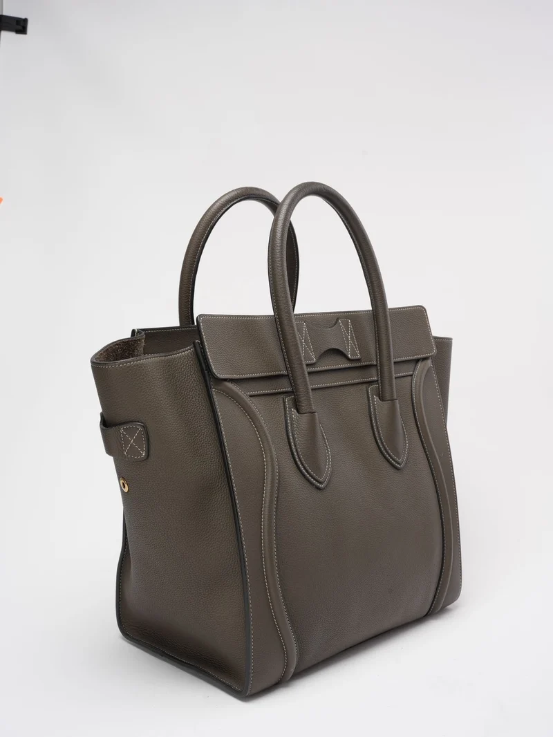 Céline Klassische Gepäckhandtasche Grau
