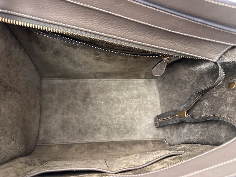 Céline Klassische Gepäckhandtasche Grau