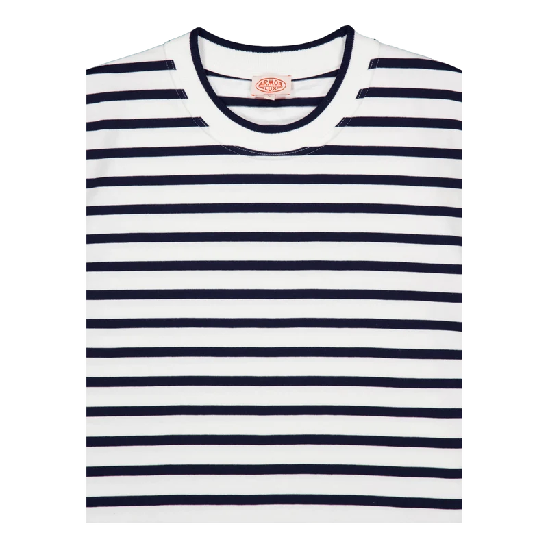 T-shirt Héritage Milk/marine Deep