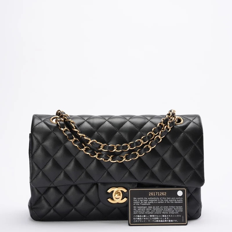 Chanel Classic Flap Bag Schwarz Mittel 2018