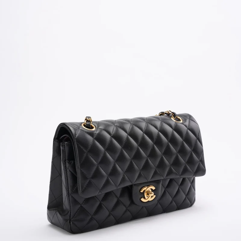 Chanel Classic Flap Bag Schwarz Mittel 2018