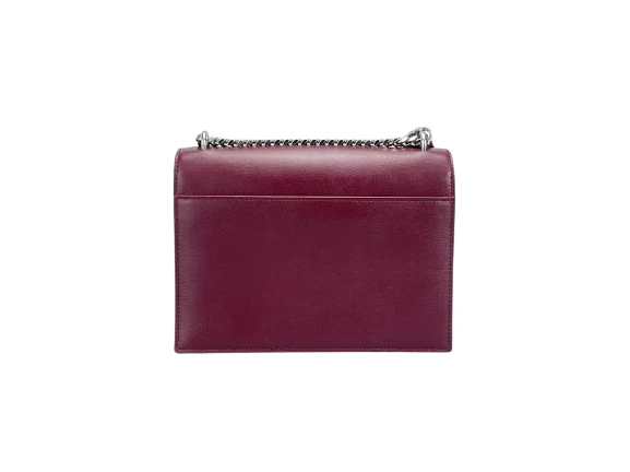 Saint Laurent Sunset Tasche in Burgunderrot