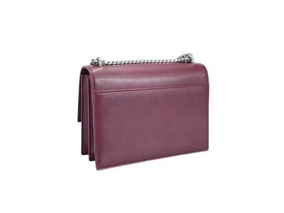 Saint Laurent Sunset Tasche in Burgunderrot