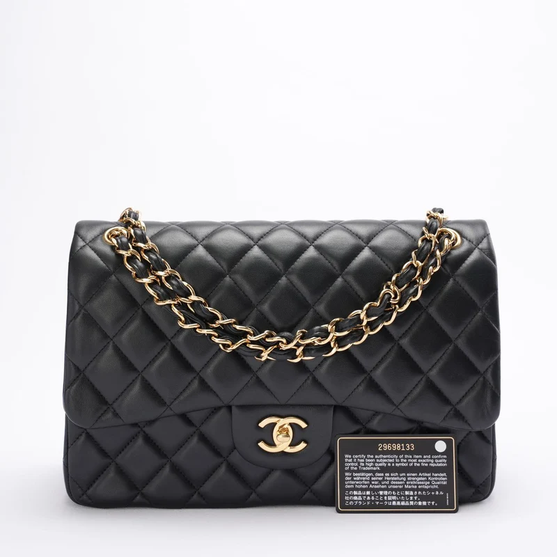 Chanel Classic Double Flap Bag Jumbo Schwarz 2020