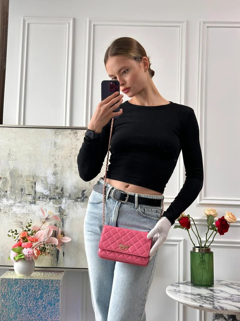 Chanel Wallet on Chain (woc) Tasche Pink Emoticon