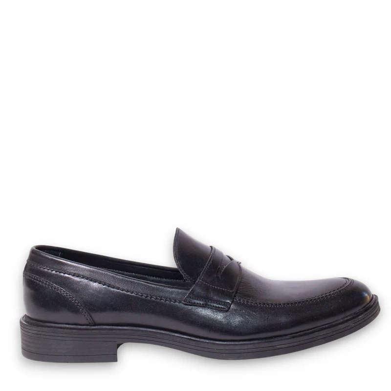 Men Black Leather Shoes #4553