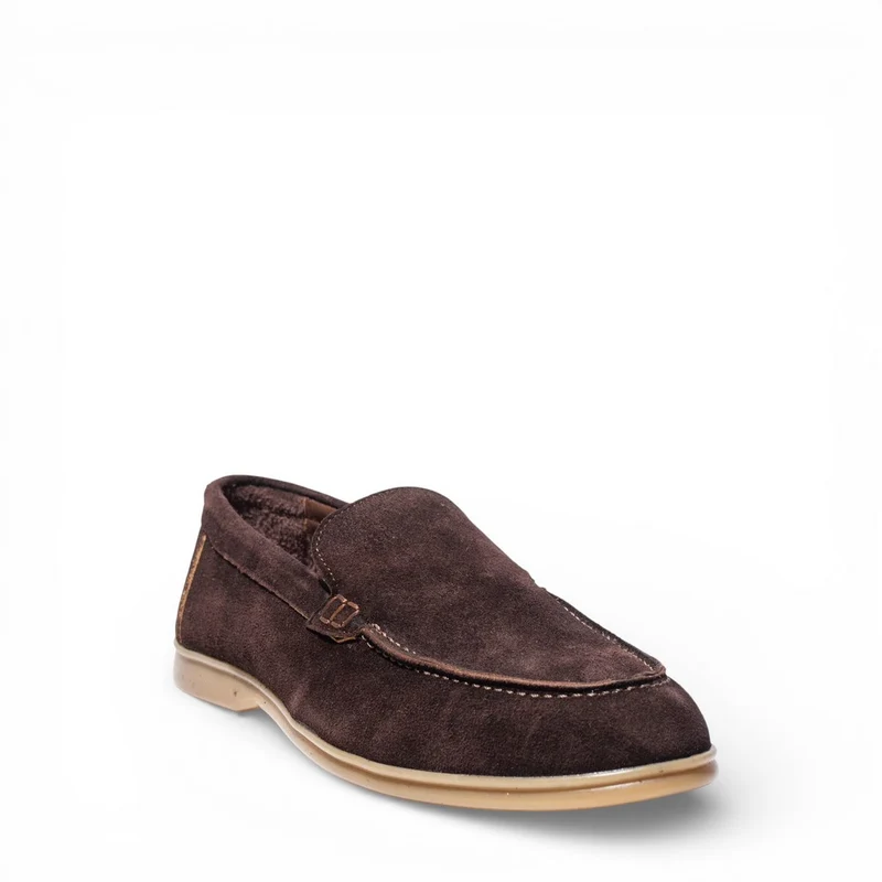 Men Brown Chamois Shoes #5079