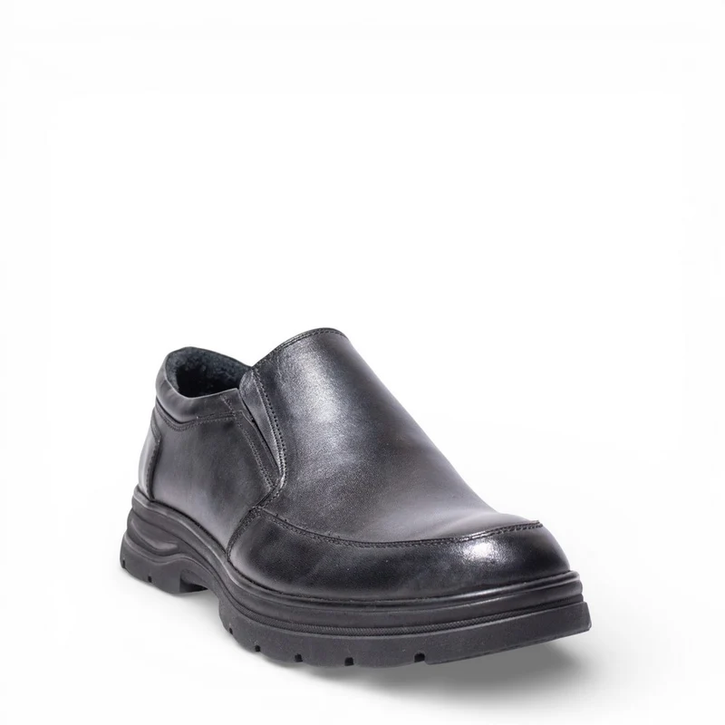 Men Black Leather Shoes #5061