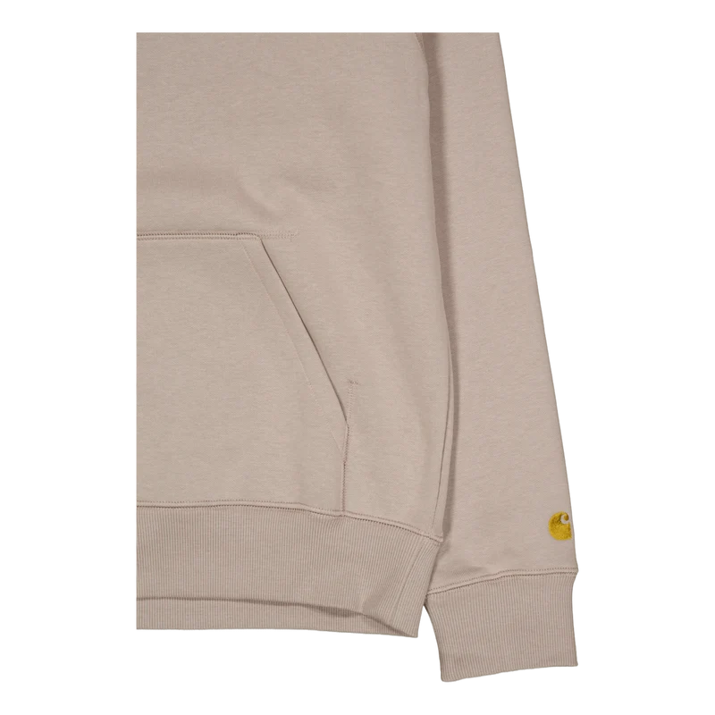 Hooded Chase Sweat Dusky Beige / Gold