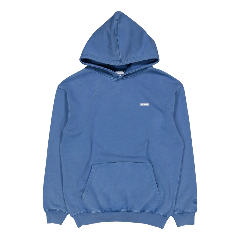 Basic Pullover Hood Washed Navy