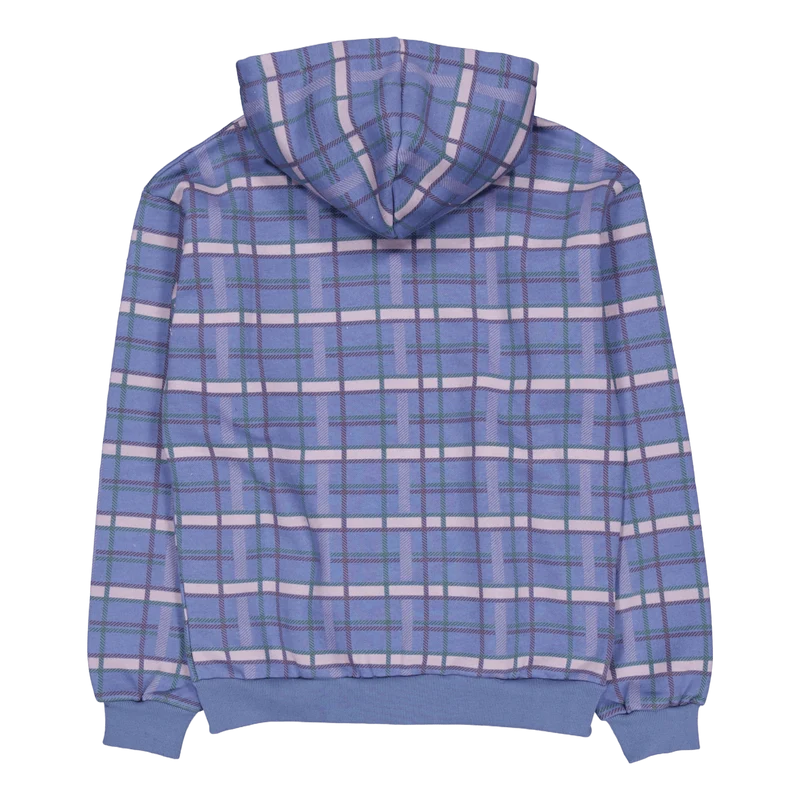 Edge Applique Zip-thru Hood Plaid