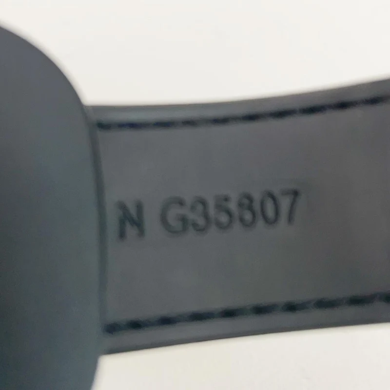 Chanel Schwarze CC Dad Sandalen Gummi Größe 38