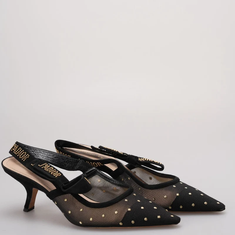 Christian Dior J'Adior Slingback-Pumps in Schwarz, EU 41