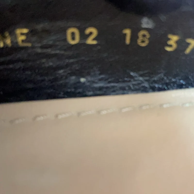 Christian Dior J'Adior Slingback-Ballerinas aus Kalbsleder mit Karomuster in Schwarz und Weiß, Größe 37