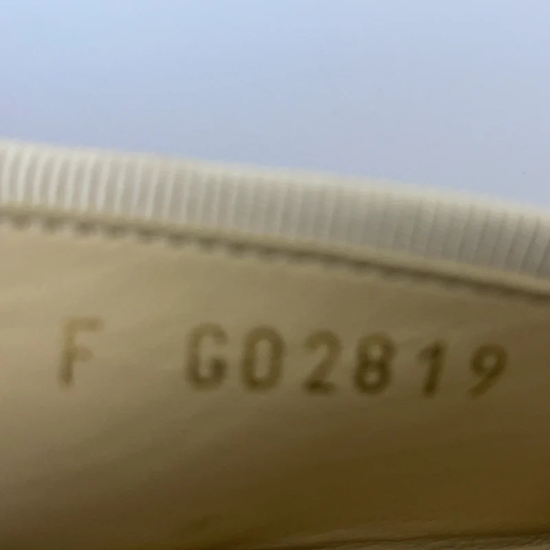 Chanel Classic Ballerinas aus Lammleder in Schwarzbeige, Größe 37