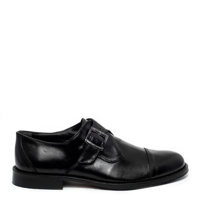 Italian Men Black Leather Shoes #3509