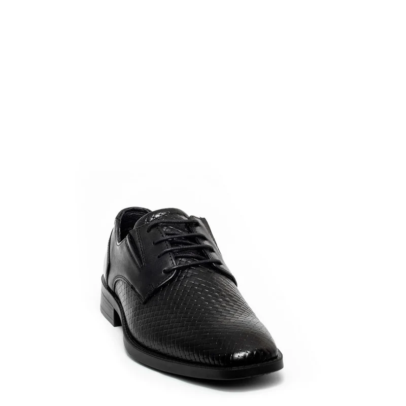 Italian Men Black Leather Shoes #3506