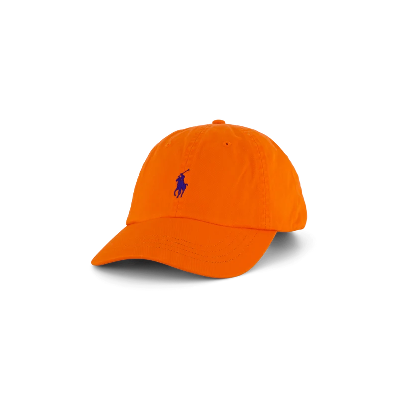 Cotton Chino Ball Cap Sailing Orange