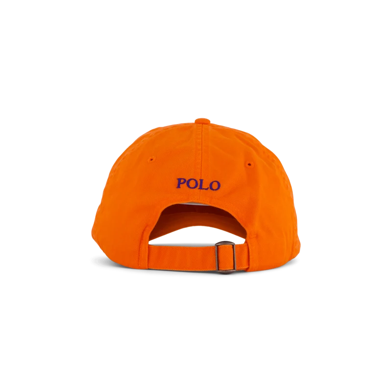 Cotton Chino Ball Cap Sailing Orange