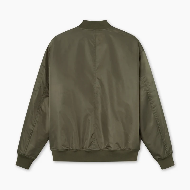 Bow Bomber Jacket Dusty Olive