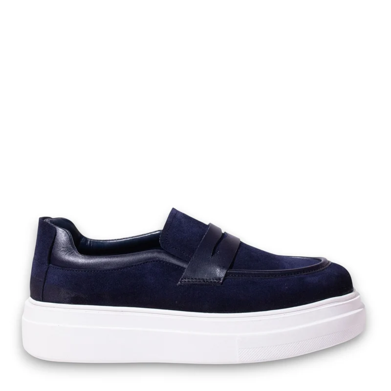 Men Navy Chamois Espadrilles #5158