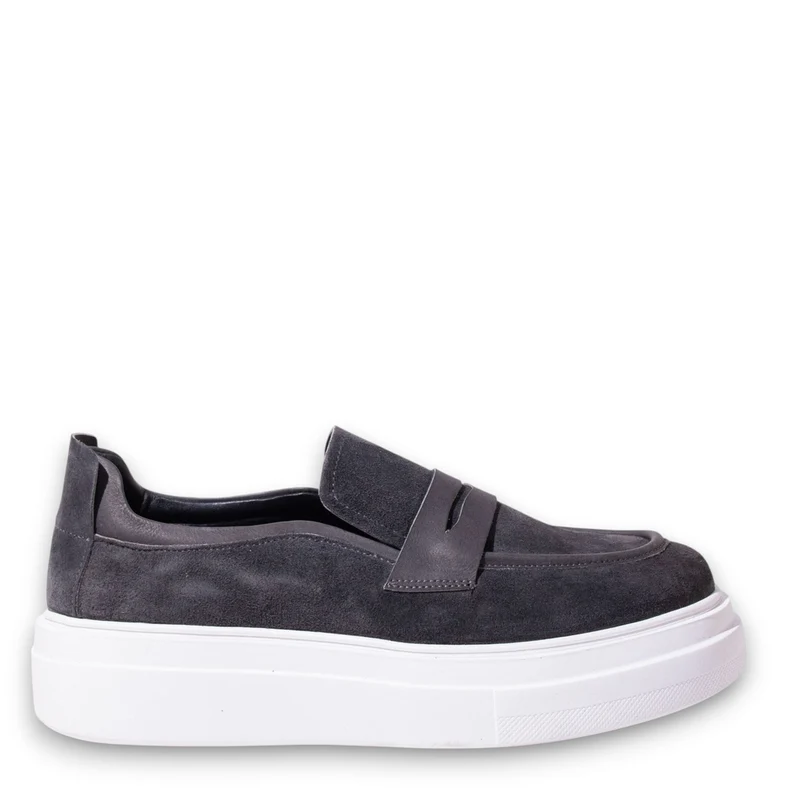 Men Grey Chamois Espadrilles #5157