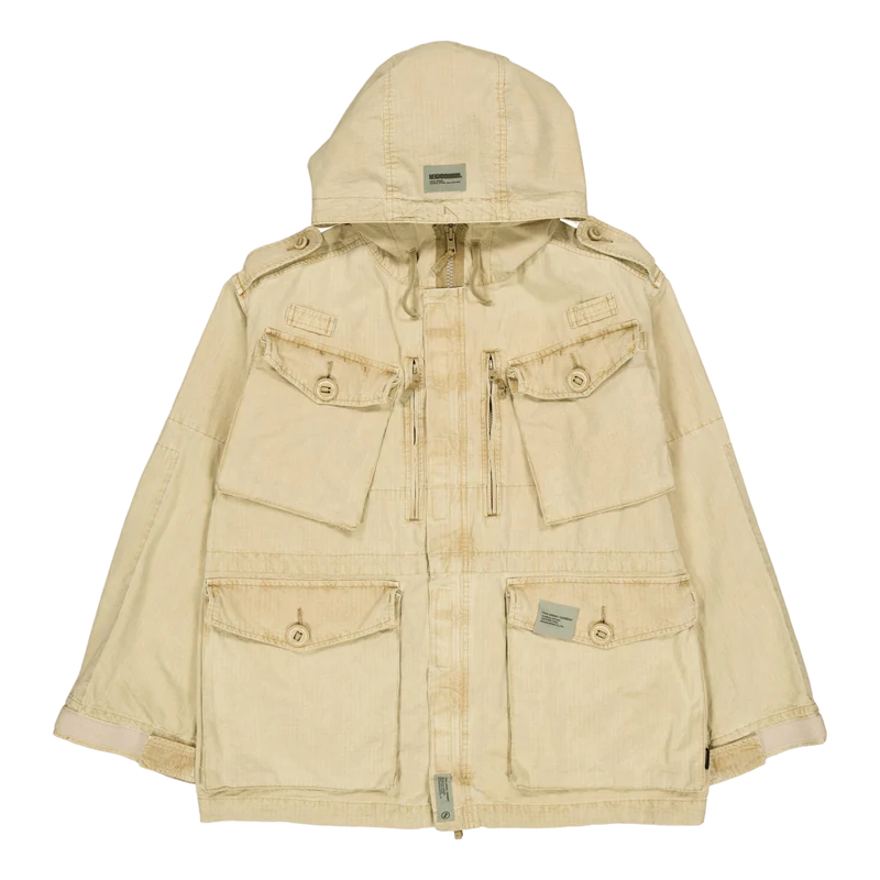 Ripstop Smock Jacket Beige