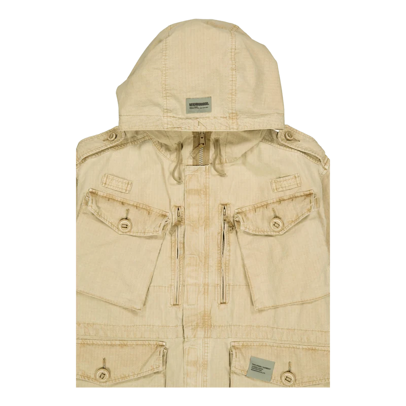 Ripstop Smock Jacket Beige