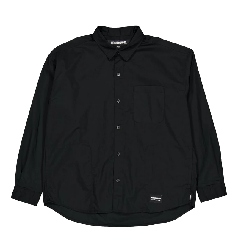Plain Shirt Ls Black